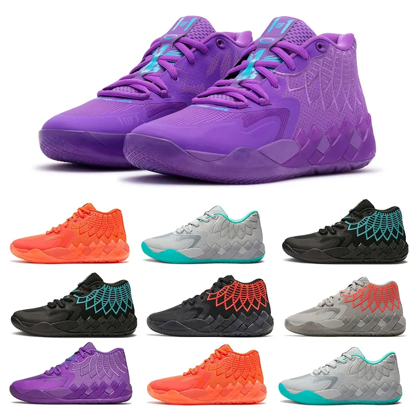 OG 2023 LAMELO BALL 1 MB.01 Men basketskor Sneaker Black Blast Buzz City lo ufo inte härifrån drottning City Rick och Morty Rock Ridge Red