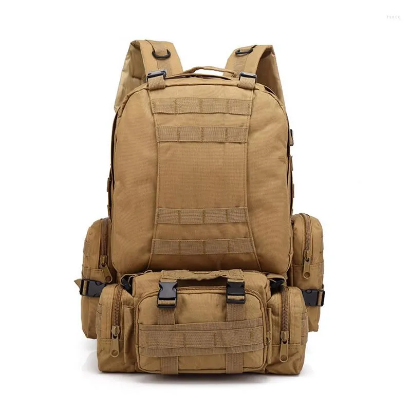 Backpack GZ Combinação Tactical Commuter ao ar livre 55l Capacidade de grande capacidade Off Nylon de estrada