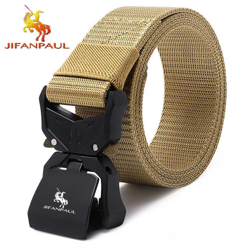 Belts Automatic Buckle Nylon Belt Men's Military Tactical Belt Men's Military Waist Canvas Belt Cummerbunds High Quality Alloy Buckle Z0228