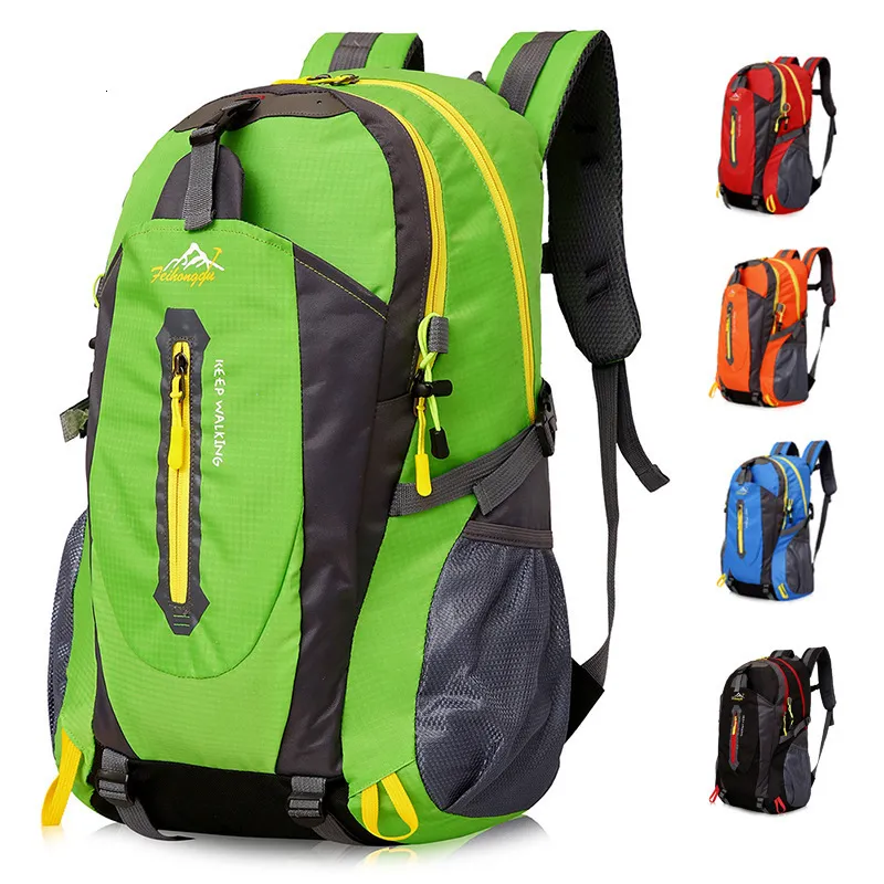 أكياس في الهواء الطلق 40L ماء ماء على ظهره على التسلق الرياضي للتخييم في Oxford Men Men Women Mochila Hombre 230228