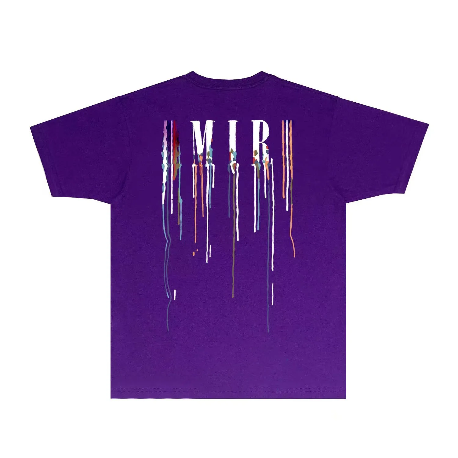 white purple designer tee