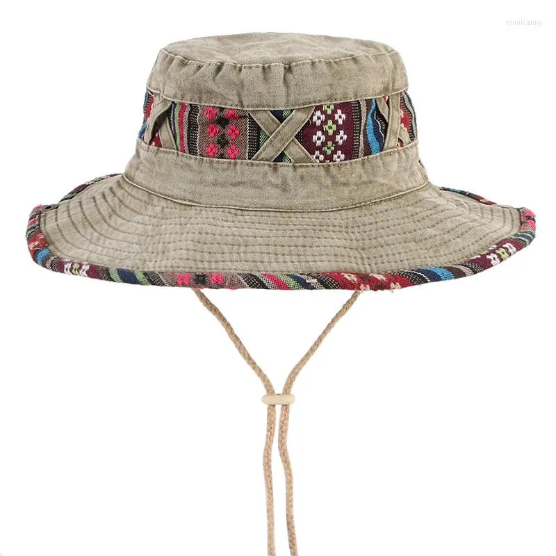 Basker hink hatt män kvinnor vintage mode sol hattar 2023 utomhus uv skydd vandring fiskare fiske mössa bob femme panama