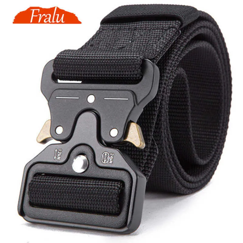 Cintos Fralu 2021 Hot Mens Belt Tactical Belt Militar Cinturão Multifuncional Correia de Treinamento Multifuncional de High Quality Ceintures Z0228