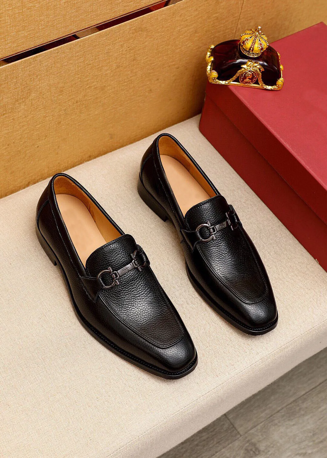Feragamo Mens Genuine Leather Brogue Most Comfortable Formal Shoes ...