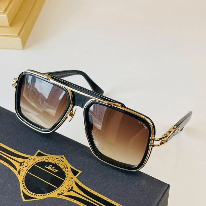 Designer Solglasögon Dita Grand LXN Evo 403 Metal Minimalist Retro Mach Collection Sun Glasses New Design Masonry DB Eyewea Matsuda Eyewear Cut Edge Original B YU63