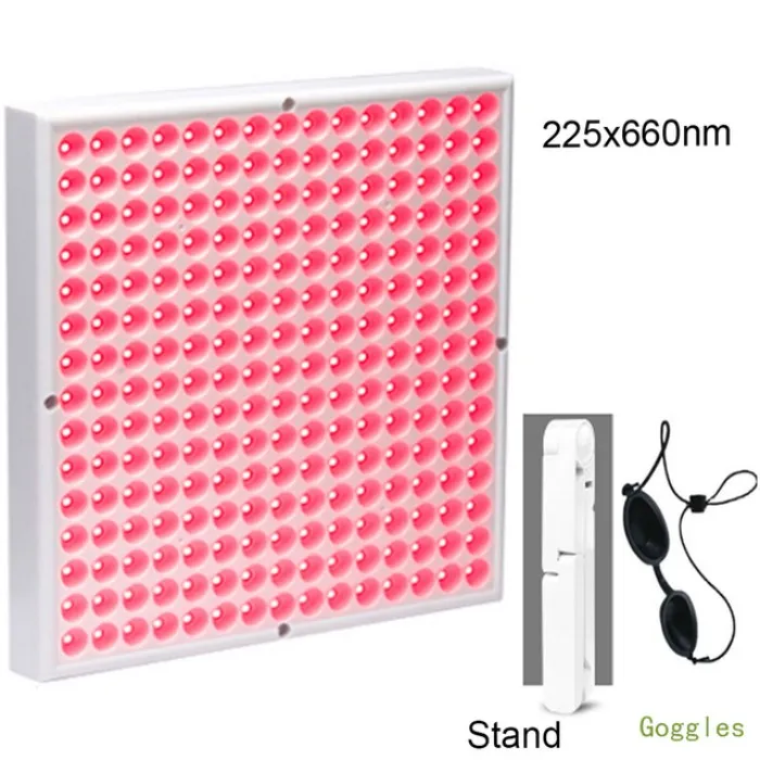 45W Grow Lights Panel Switch on/off 660nm Terapia a luce rossa 850nm Lampada a infrarossi vicini per sollievo dalla pelle e dal dolore Lampade da coltivazione rosse