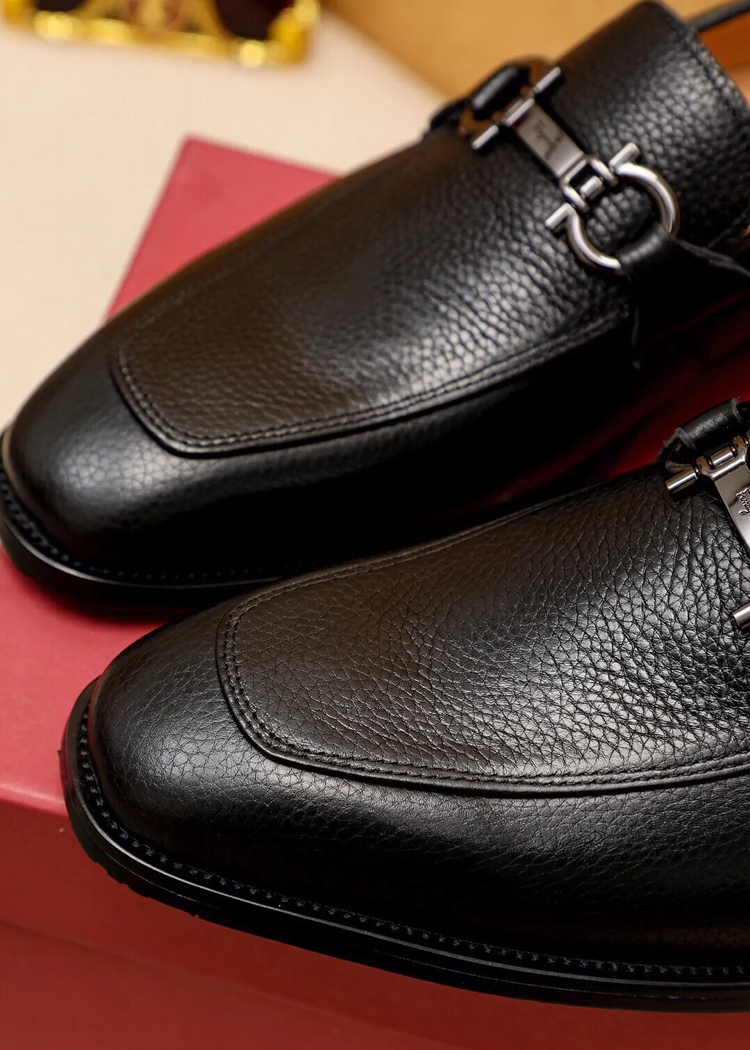 Feragamo Mens Genuine Leather Brogue Most Comfortable Formal Shoes