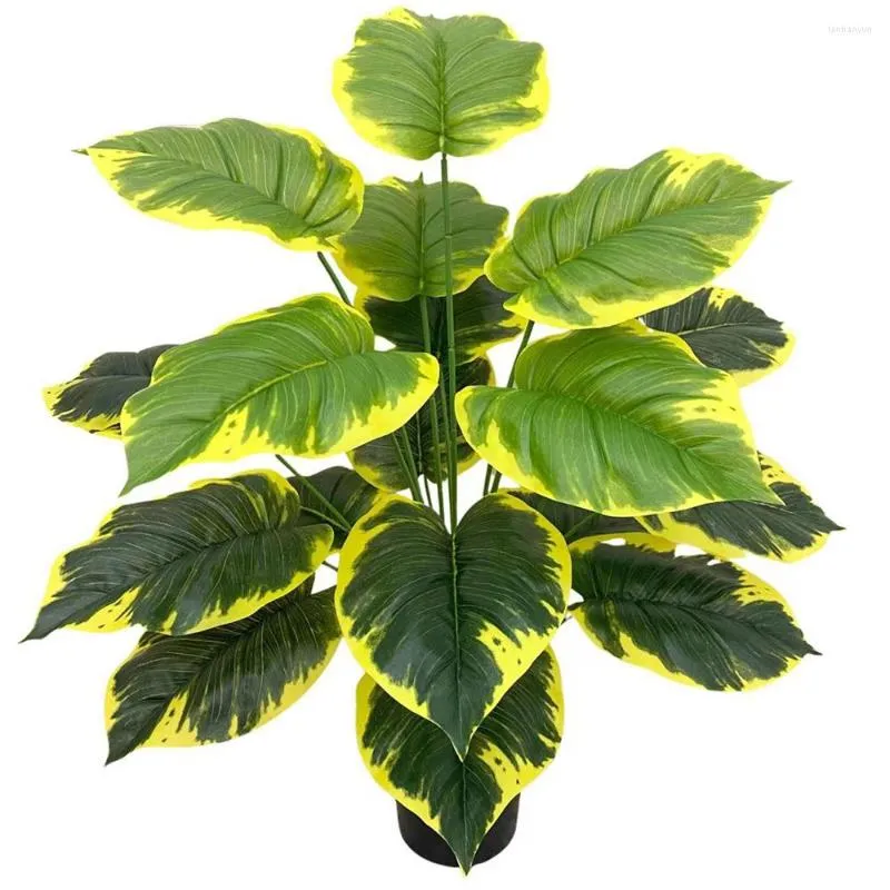 Fleurs décoratives plante verte artificielle à feuilles persistantes cochon coeur aneth en pot faux grand arbre tropical feuille maison jardin El bureau décor