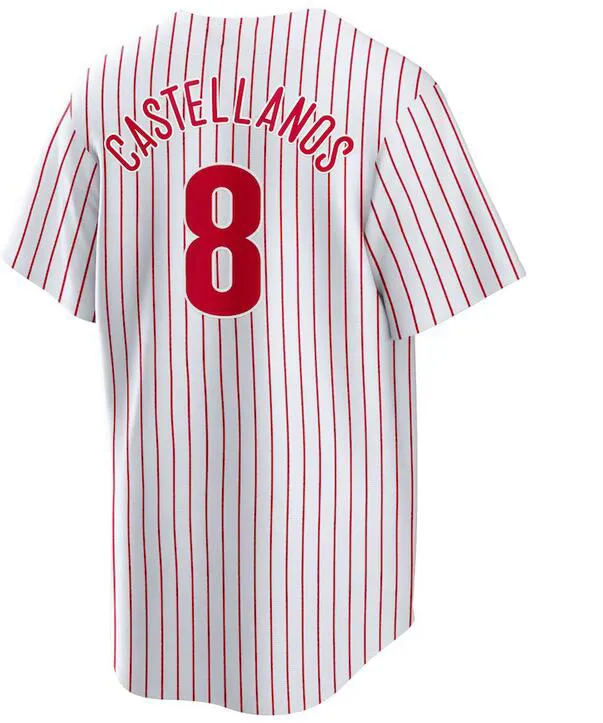 Phillies Stitched WS Bryce Harper Jersey Trea Turner Rhys