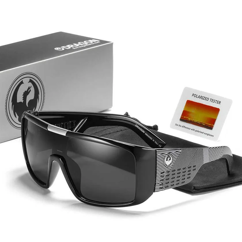 DHgate Polarized Windproof Shield Frame Sports Sunglasses for Men with Case D2030223T Fashion Accessories