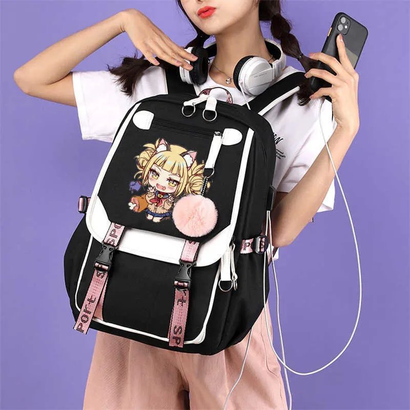 anime backpacks laptop Roffatide Gojo Satoru Backpack with USB Charging Port & Headphone Port : Electronics Osaki Nana Anime Laptop Bag