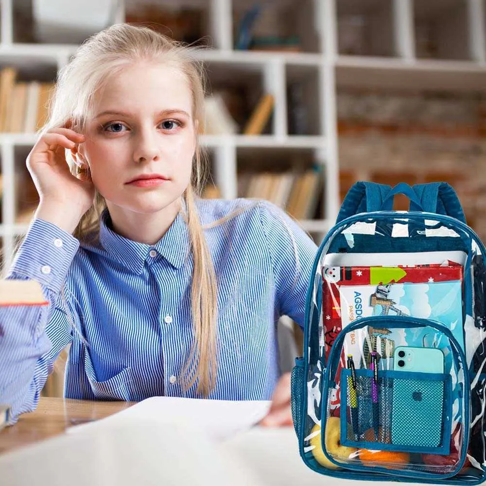 Clear backpack men deals