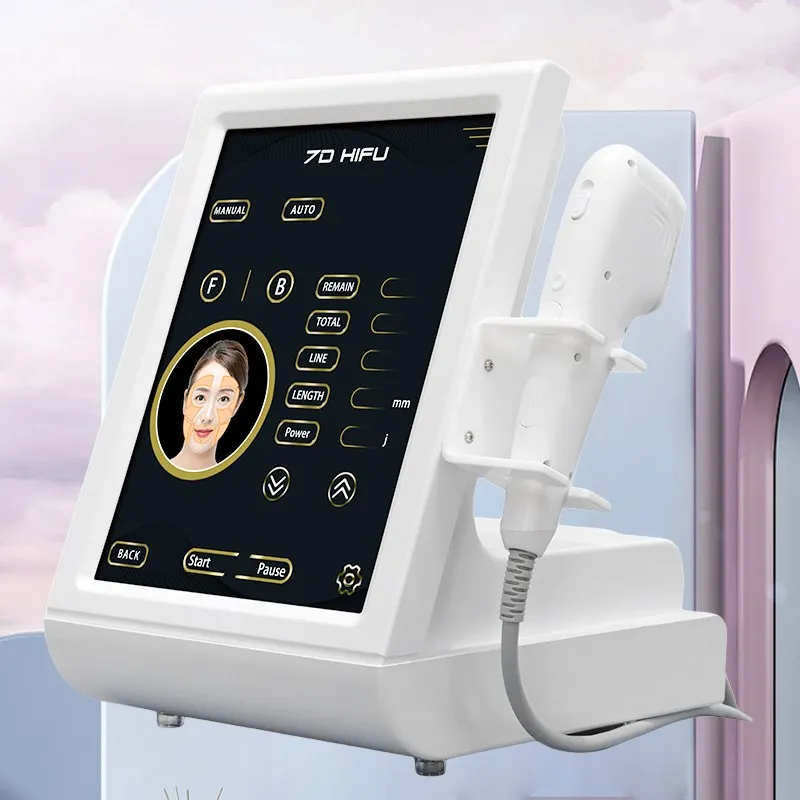 Articles de beauté Portable 2 en 1 ultrasons hifu rf microneedling hifu machine anti-rides / 7 d hifu