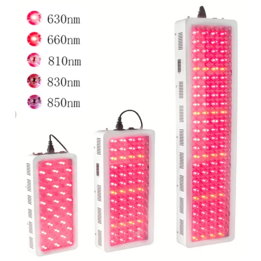 Grow Lights 300W 500W 1000W Lampe de thérapie par la lumière rouge 630nm 660nm Lumière de thérapie proche infrarouge 810nm 830nm 850nm Corps complet