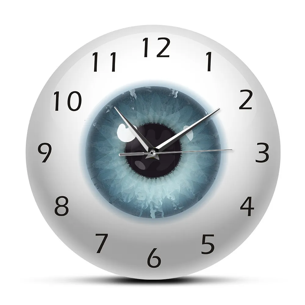 Wall Clocks The Eye Eyeball Pupil Core Sight View Ophthalmology Silent Wall Clock All Seeing Human Body Anatomy Novelty Wall Watch Gift 230301