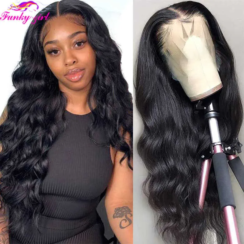 Perruques synthétiques Body Wave Lace Front Wig 100% Human Hair S for Women Brésilien Transparent Close S 250% densité Remy pas cher 230227