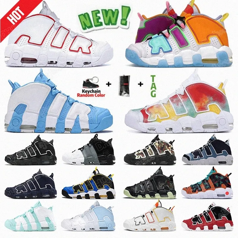 Mens nike air more uptempo '96 university blue white cheap