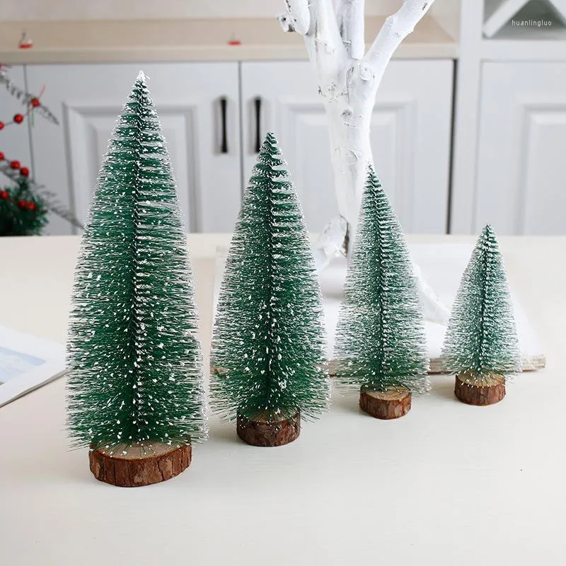 Decorações de Natal 2pcs mini -mesa pinheiro xmas Treeornamentos