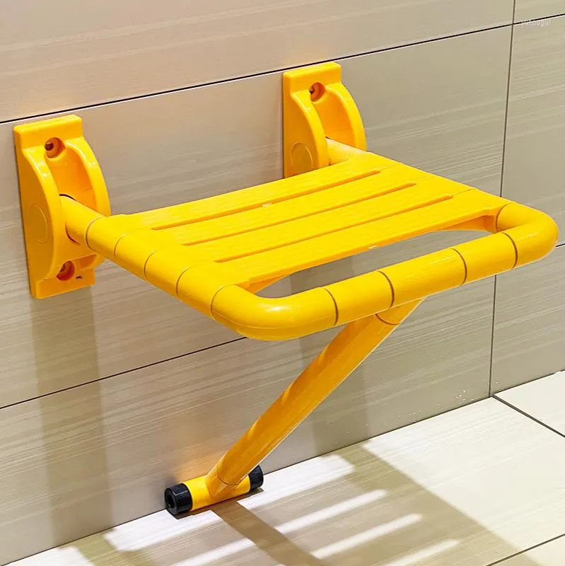 Badtillbehör Set Creative Badrum Folding Pall Shower Seat Toalett äldre badstol barriärfri liten för funktionshindrade