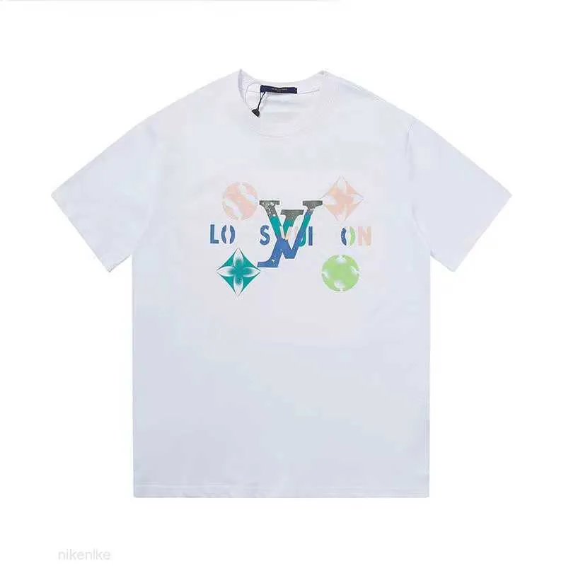 23SS Heren T-shirt Designer shirt Pure katoenen letter-afgedrukte luxe mode met korte mouwen Casual korte mouw co-branded liefhebbers met een brandende geliefden Same S-5XL K88