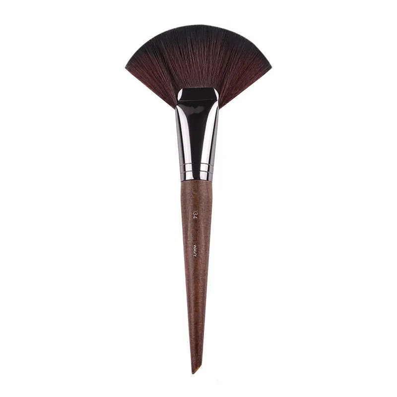 Stor pulverfläkt Makeup Brush 134 - Powder Bronzer Sculpting Brush Beauty Cosmetics Brushes Blender Tool High Quality