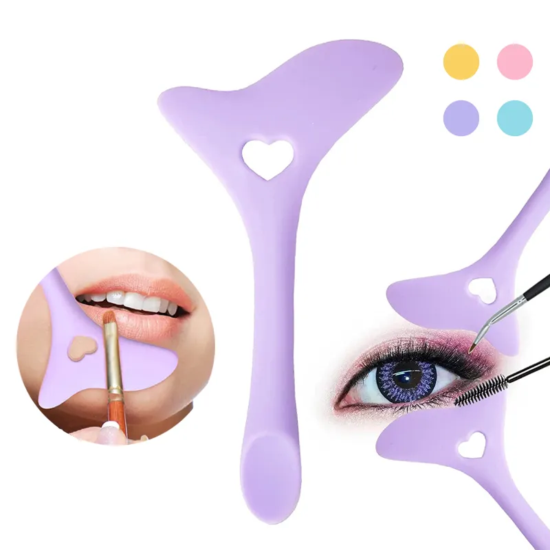 Silicone Eyeliner Stencil Strumenti per il trucco Suggerimenti per le ali Marscara Disegno Rossetto Ausilio per l'uso Crema per il viso Maschera Applicatore Strumento per il trucco riutilizzabile