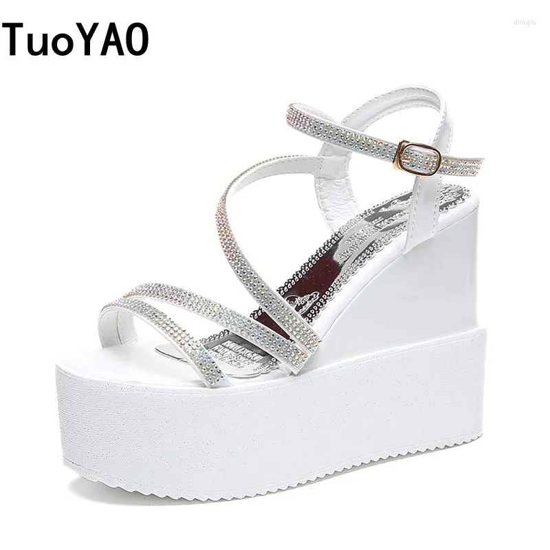 Open Designers Women Gladiator Sandals Summer Toe Buckle Strap Shoes Sexy 12cm High Heels Sandal Casual Woman Wedges 2023 879