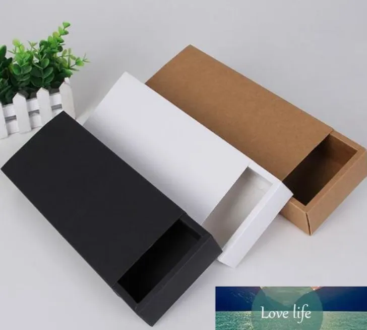 All-Match Eco Friendly Kraft Paper Cardboard Drawer Box Socks Underwear Gift Packaging förvaring Papper Box Color Mixed