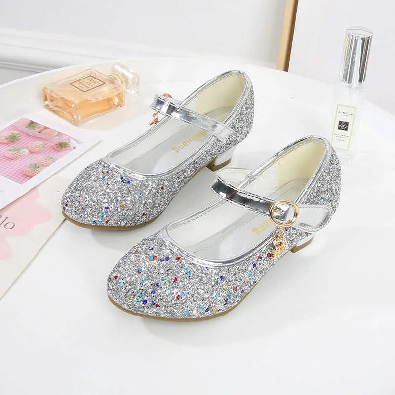 Amazon.com | Je-Gou Girls Glitter Open Toe Kitten Low Heel Sandals  Rhinestone Bridesmaids Wedding Party Dress Pumps (Toddler/Little Girl) (8 M  US Toddler, Blue) | Sandals