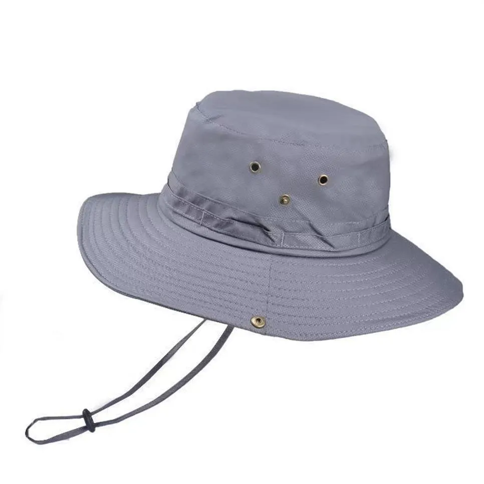 Chapeau de soleil extérieur mâle mâle à sec respirant nouveau chapeaux de seau pour hommes pêcheurs alpinique d'escalade sports benny cap286n