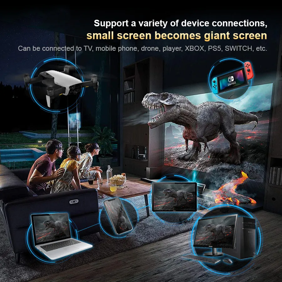 2023 AR VR Futuristic Smart Glasses With HMD 4K OLED Video, Large