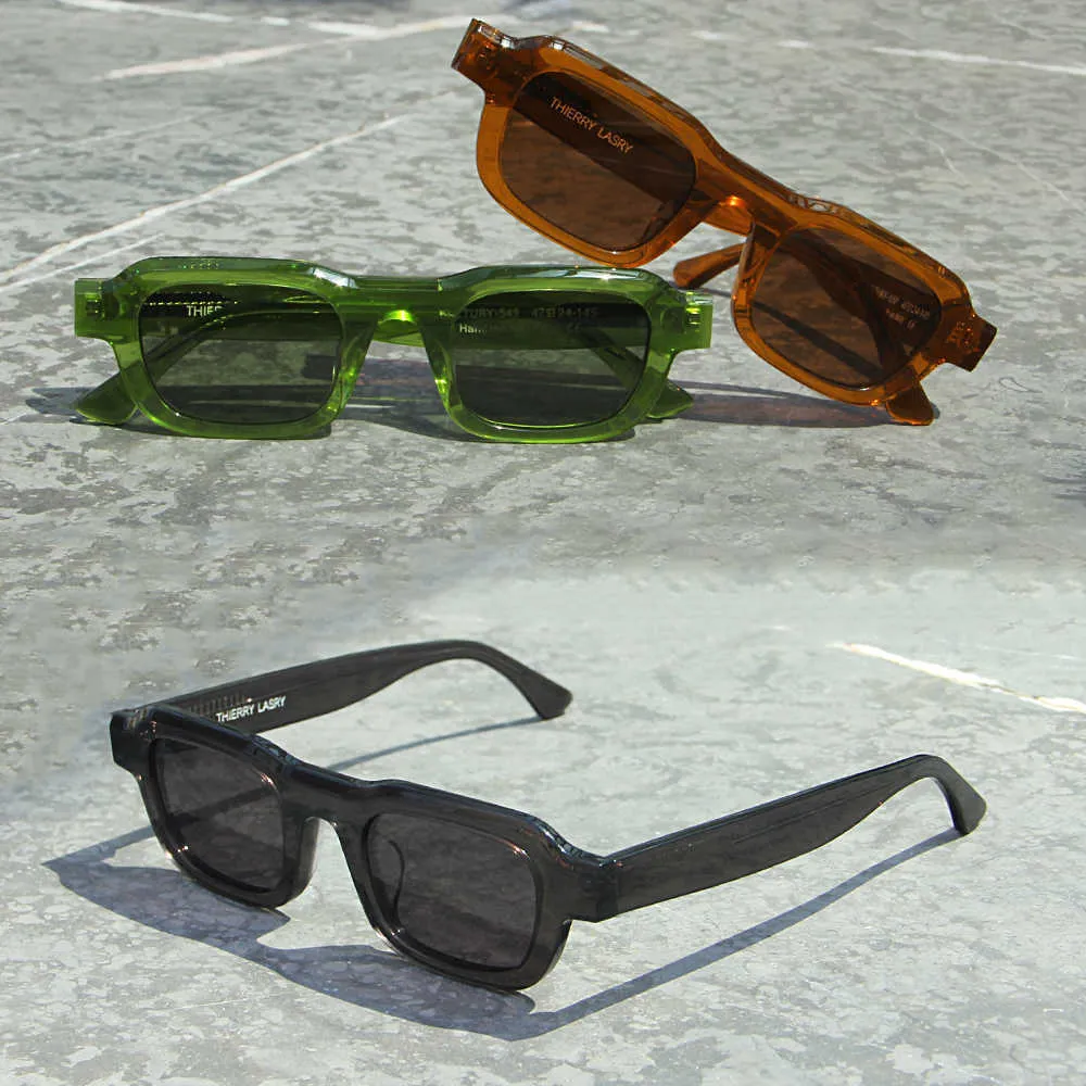 Óculos de sol RHUDE THIERRY LASRY KULTURY-549 BIG FACE HIGH STREET ÓCULOS TEAMPUNK HIPHOP MEN ÓCULOS uv400 Anti Blue Square SOLAR EYEWEAR