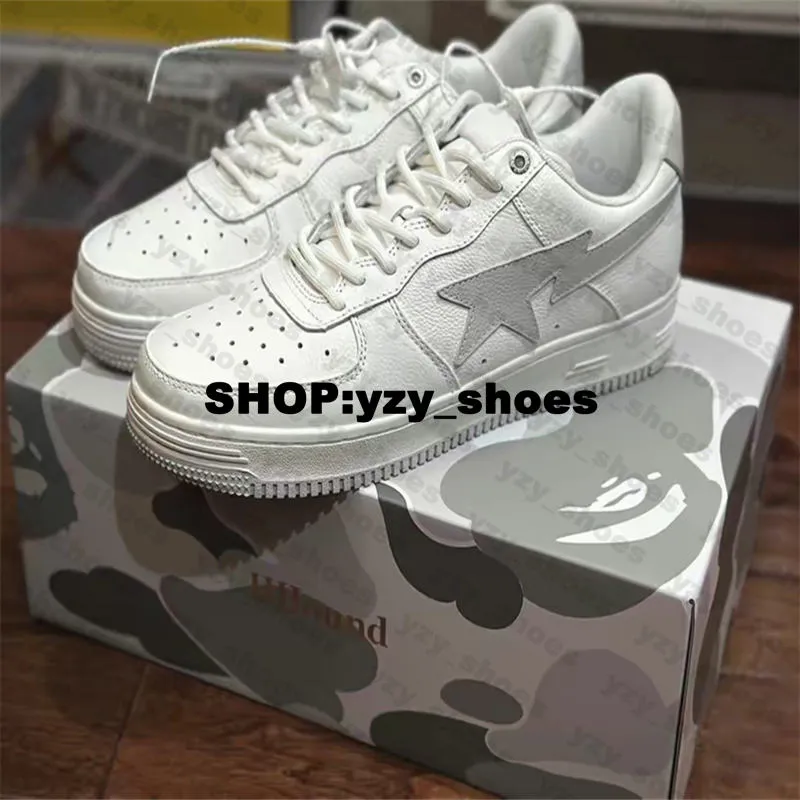 Scarpe casual JJJJound A Bathing Ape Bapestar Taglia 13 Sneakers da uomo Designer Eur 47 Scarpe da ginnastica da donna Us 13 Us13 Running Piattaforma da skate di alta qualità Us 12 Runners Bianco