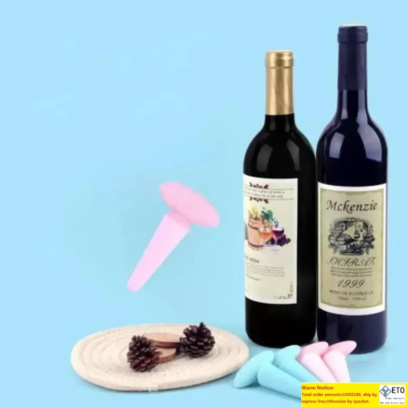 Narzędzia barowe silikonowe wina zatrzymania wycieku darmowe wina butelka korek korek wtyczka wina butelka do butelek uszczelniacza narzędzia barowe