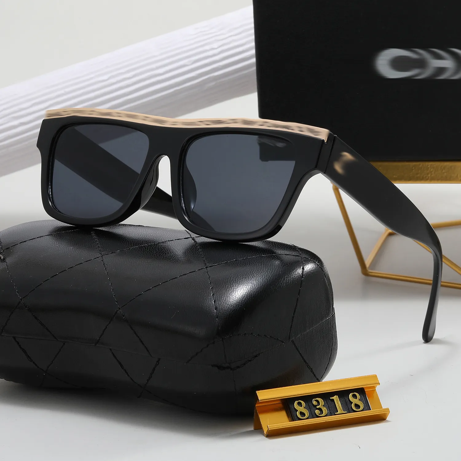 Stylish Square Black And Gold Sunglasses For Women And Men With Box  Fashionable Eyewear And Accessory From Brandsluxurys, $1.34