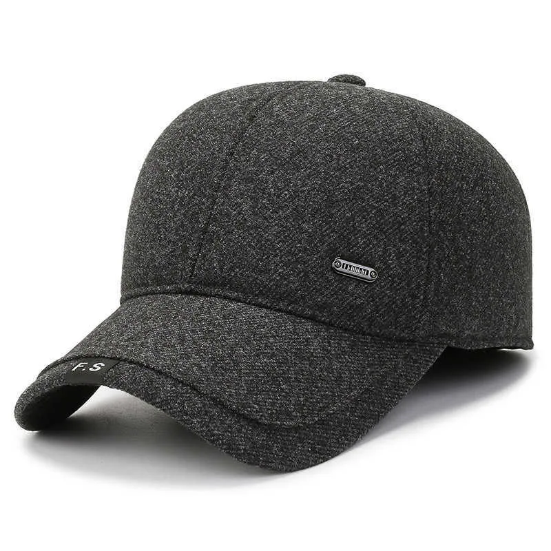 Northwoods Winter Mens Wool Baseball Cap For Men Windproof, Thickened,  Warm, And Stylish Earflaps Snapback Hat Z0301 From Lianwu09, $10.99