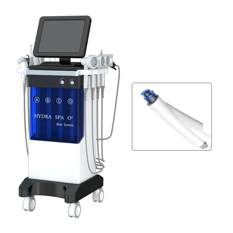 Máquina de hidrodermoabrasión de diamante agua aqua peel o2 jet peel oxígeno facial círculo oscuro depurador dispositivo de limpieza ultrasónica
