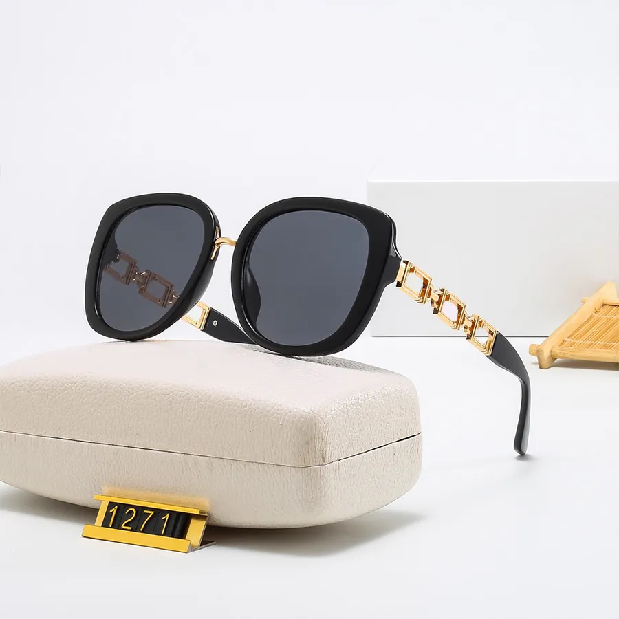 Lunettes de soleil de créateur d'été pour hommes femmes mode lunettes de conception creuses 7 couleurs