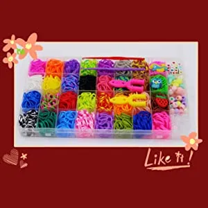 Complete and assorted colors rubber bands kit