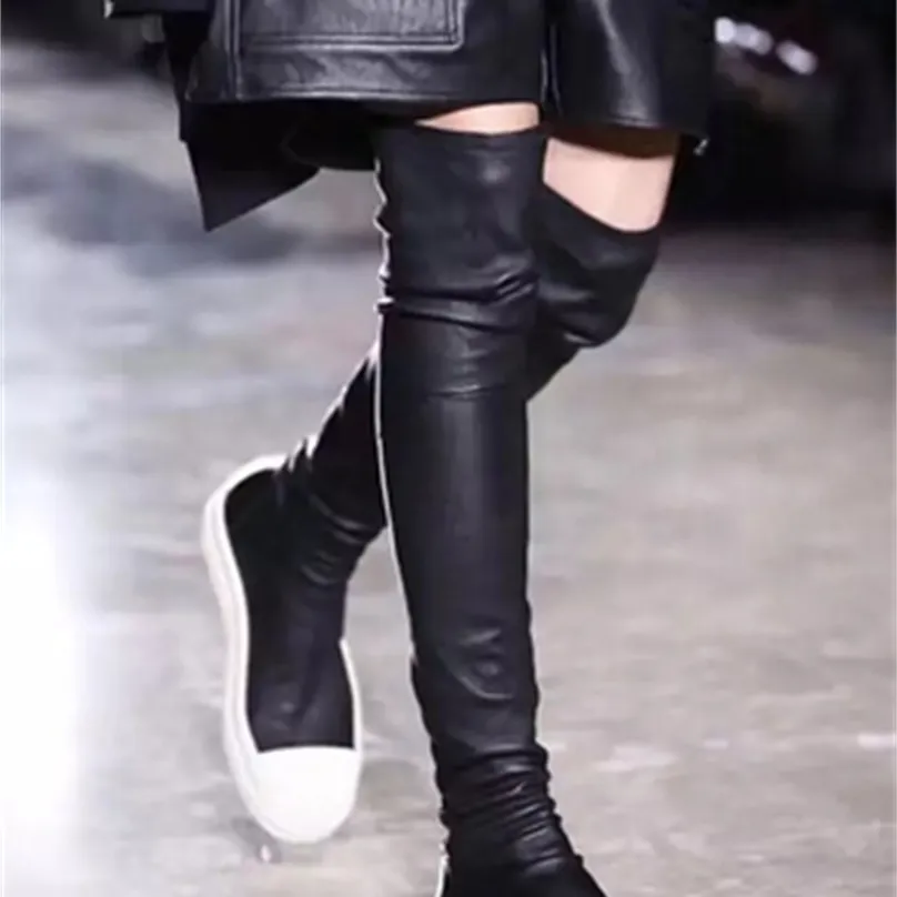 Boots Shoes Winter Casual Women Boots Black Over the Knee Boots Sexy Female Autumn Winter lady Thigh High Boots 230228