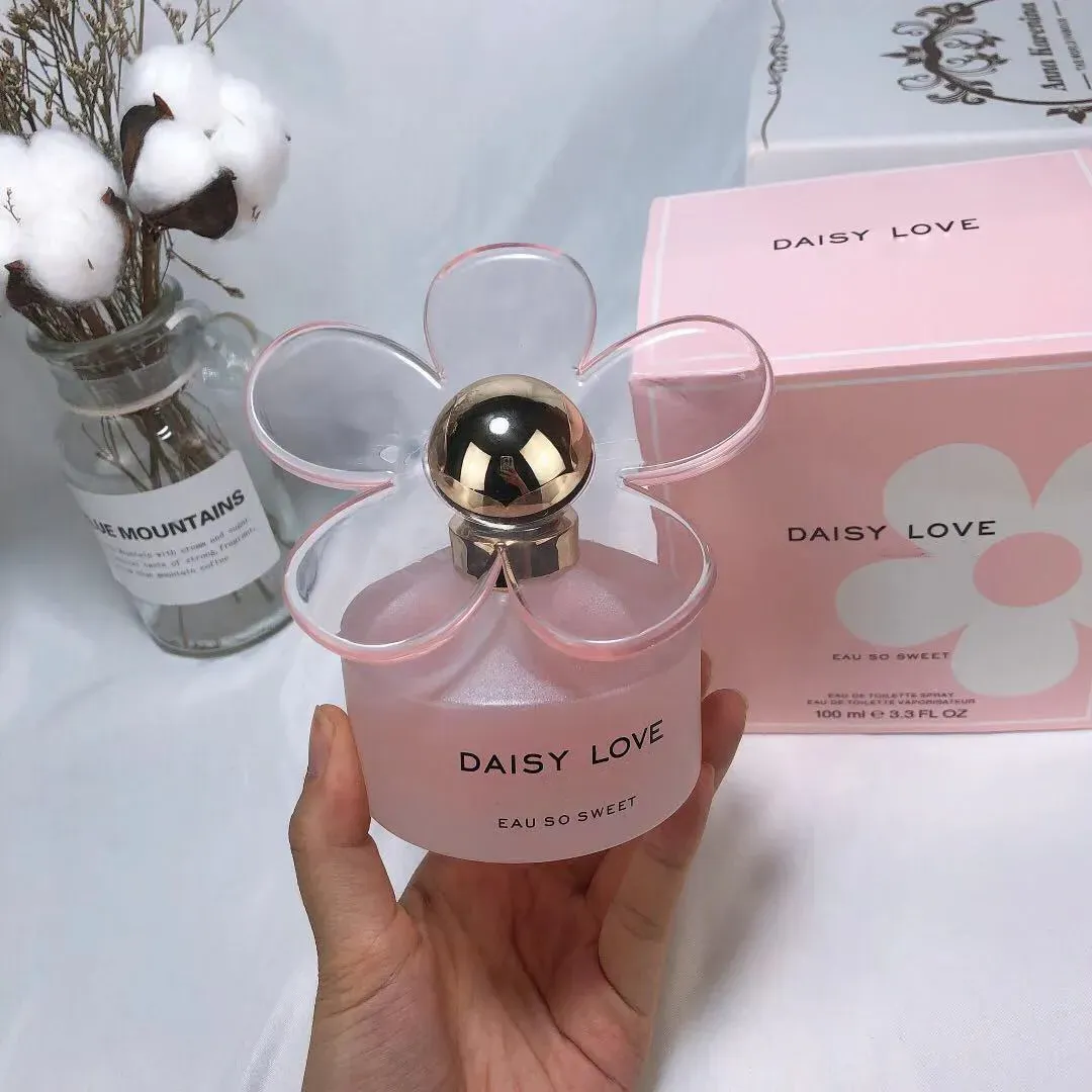 Daisy Love Luxury Perfume Fragrance for Woman 100ml EDT EAU De Toilette 3.4 FL OZ Spray Designer Parfums Long Lasting Cologne Ladies Perfumes Scents Dropship