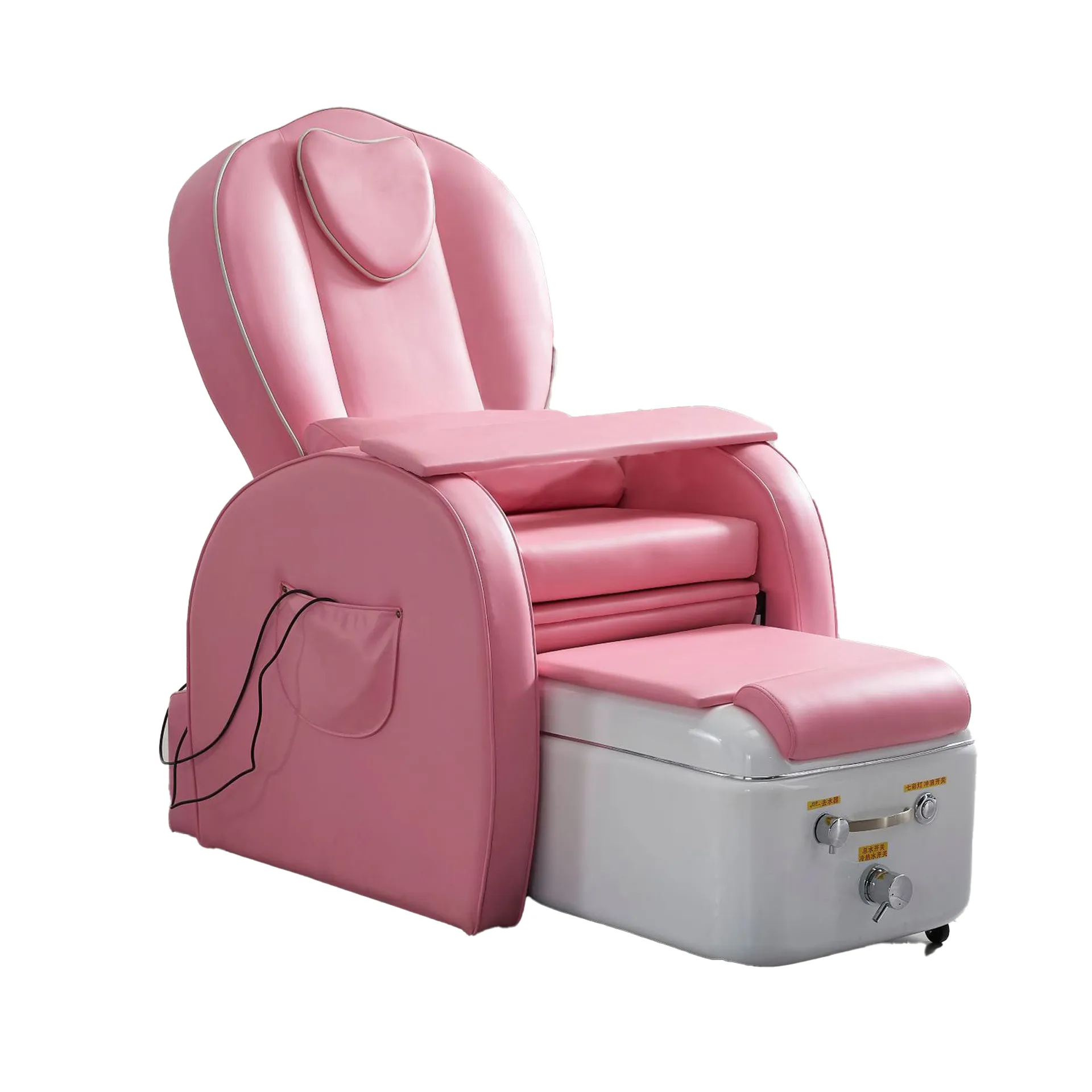 Articles de beauté La chaise de massage rose multifonctionnelle peut être utilisée pour la manucure et le bain de pieds Chaises de pédicure Massage des pieds Canapé Machine Ascenseur électrique Lit de beauté Couché