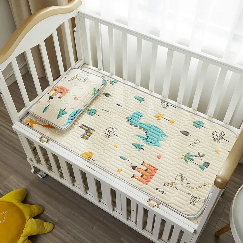 Sängkläder sätter baby sovmatta 120 x60 crib tress cover protector ark lakan småbarn barn sommar kylning 230301