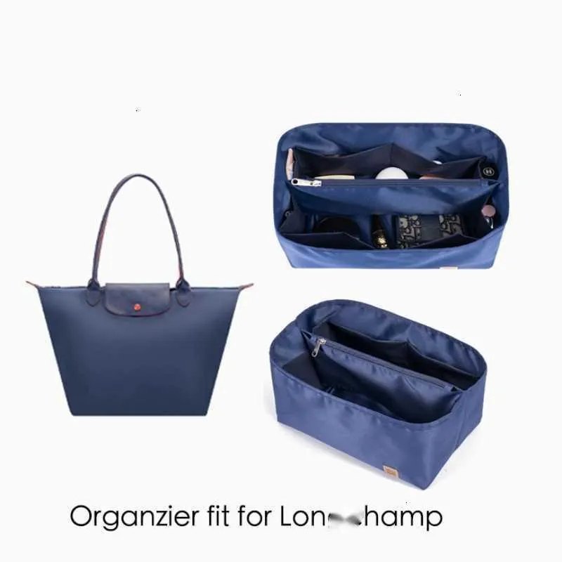 Nyloninsats Makeup Bag Handbag Linner Organizer Womens Travel Storage Tote Shaper Inner handväska för kosmetiska toalettartiklar