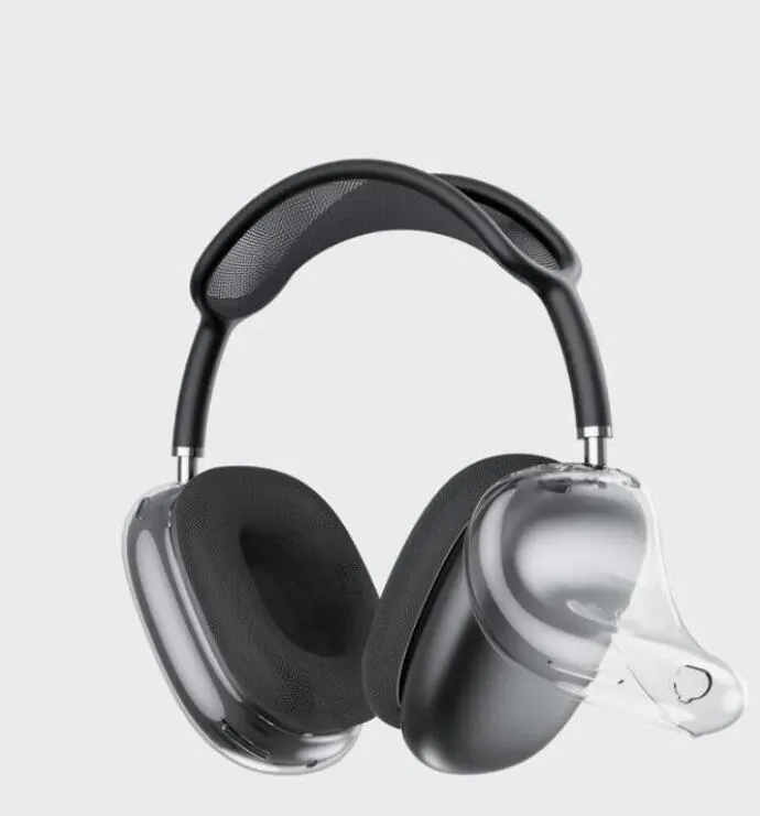 Pour Airpods max pro 2 3 écouteurs accessoires étui en TPU transparent solide Silicone mignon housse de protection avec boîte de vente au détail