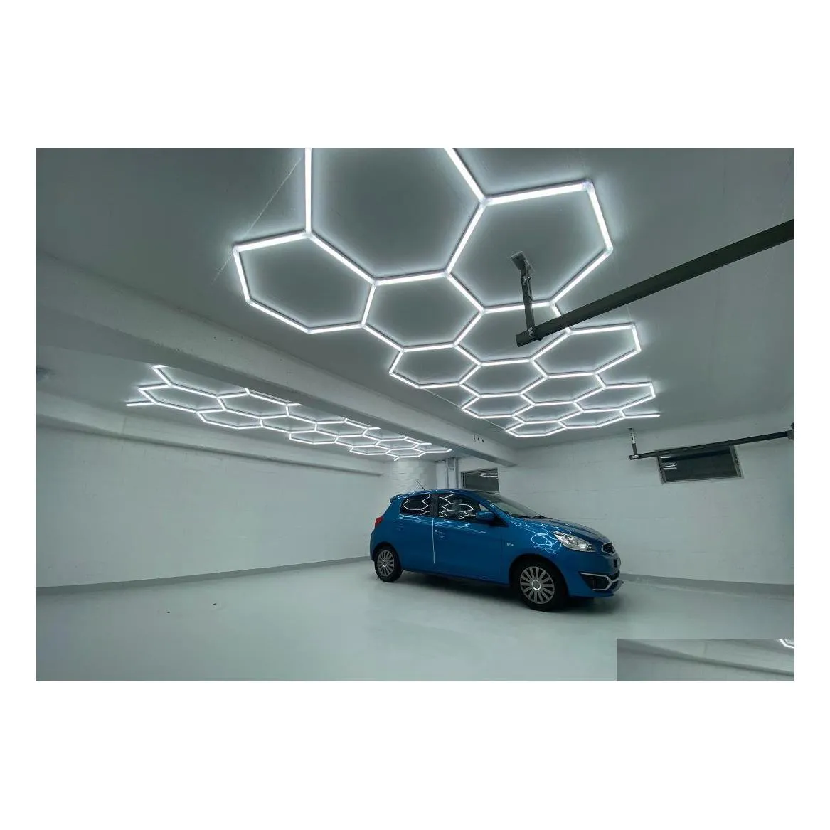 voiture dvr Barres lumineuses Lumières de travail Hexagone personnalisé pour voiture Studio Détaillant Atelier Lampe Drop Delivery Mobiles Motos Éclairage Acce Dhnbr