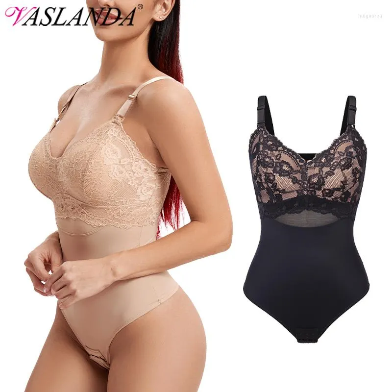 Dames shapers mesh kanten string bodysuit dames shapewear naadloze gevoerde vulling full body shaper slanke taille buikregeling vlakke buik glad