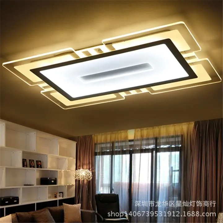 Deckenleuchten, moderne, quadratische, rechteckige LED-Luxus-Kristall-Schlafzimmer-Leuchten, Flur-Lampe