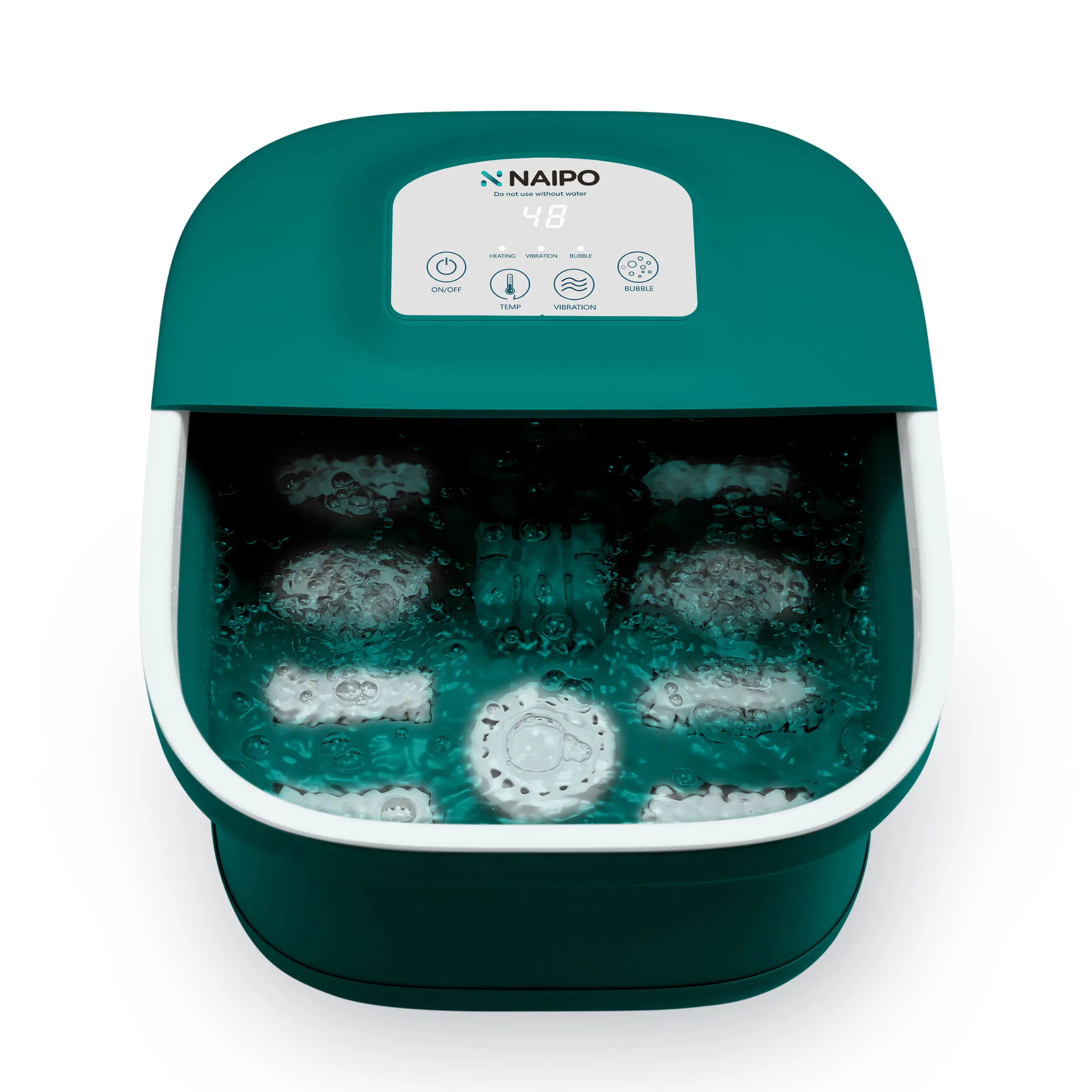 Pedicure Foot Spa Bath Massager with Heat, Bubbles, and 8 Massage Rollers,  15.4  7.1  11.8 in, Green Blue from Dhgate Foot Massager - price 42.64
