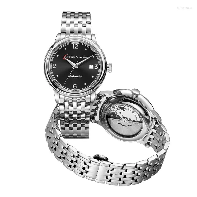 Armbandsur design automatisk klocka mekanisk armbandsur montre automatik homme luxe suisse grande marque martin vostok amfibia